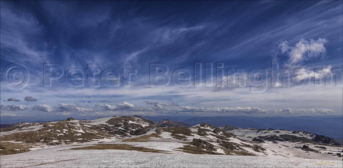 Peter Bellingham Photography View from Summit Kosciuszko NP - NSW T (PBH4 00 10598)